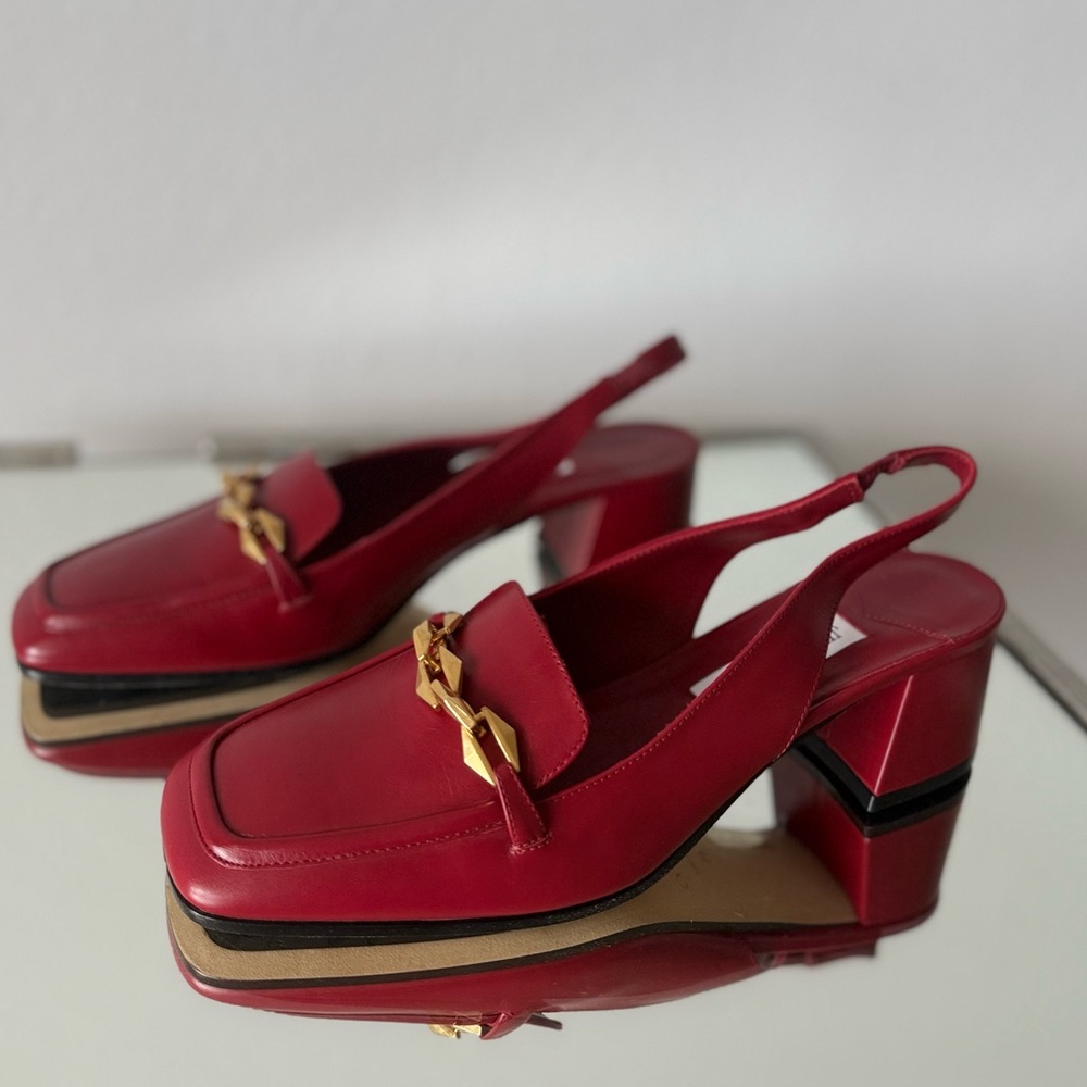 New Jimmy Choo Diamond Tilda 45 patent leather slingback pumps $925 41 - Picture 8 of 13